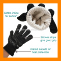 Höchstbewerteter Ofen-Handschuhe Hochtemperatur-Holzofen-Ofen-Handschuhe Pro-Schutz Aramid-Handschuhe